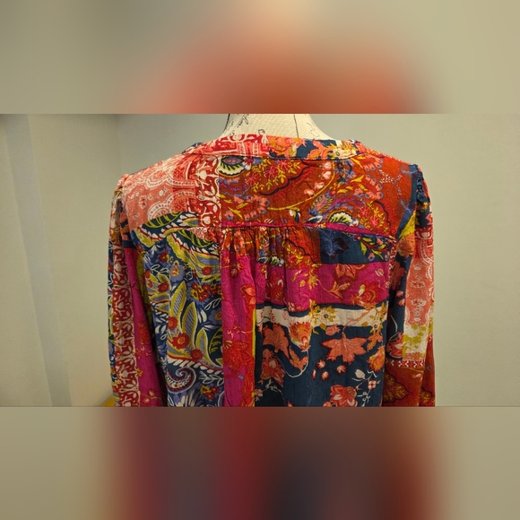 Jones New York Multicolor Patchwork Blouse, Size 1X. - Picture 7 of 13